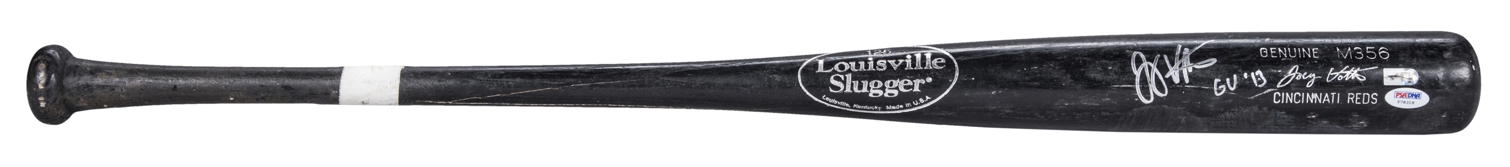 2013 Joey Votto  Game Used and Signed Louisville Slugger M356 Model Bat (PSA/DNA GU 8 & MLB Authenticated)